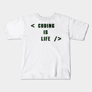 Coding is Life Kids T-Shirt